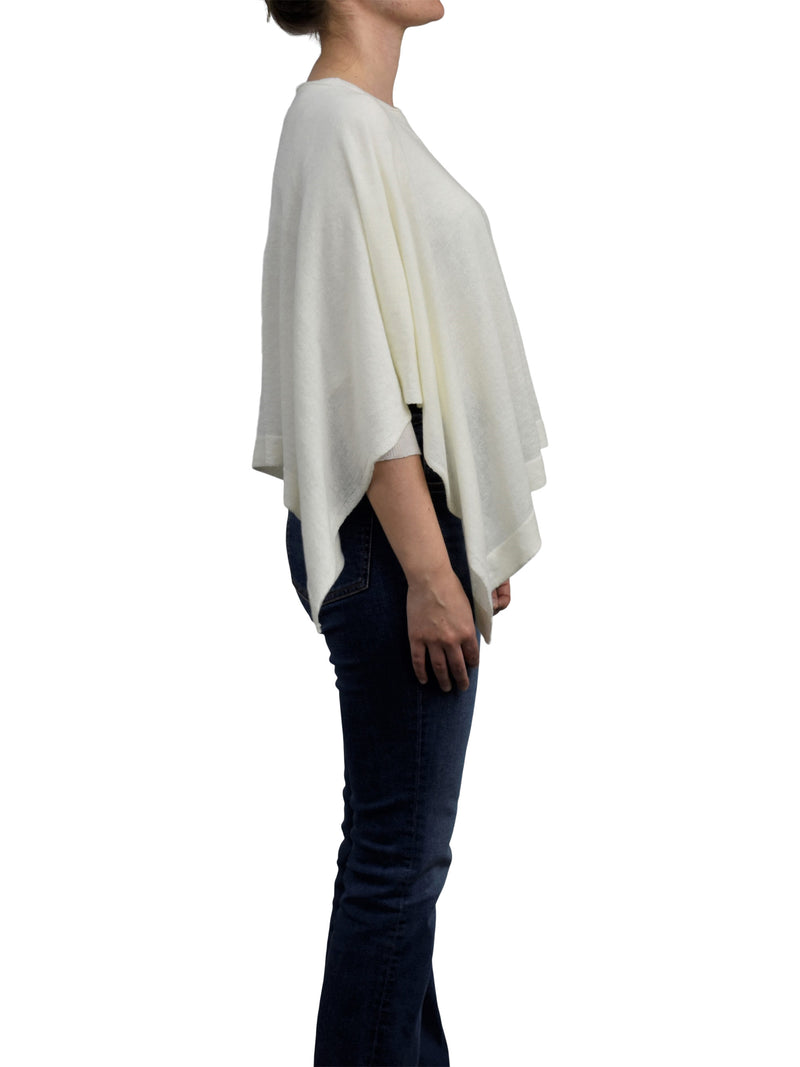 Poncho 85% cotton 15% cashmere | Dalle Piane Cashmere