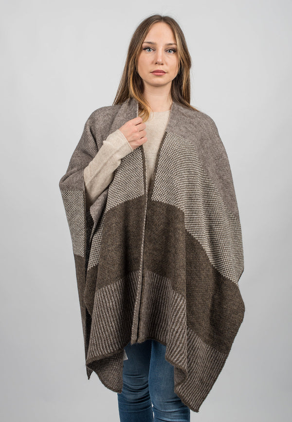 Striped Cape | Dalle Piane Cashmere