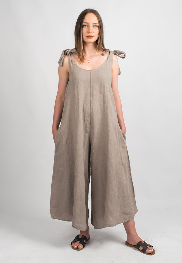 Jampsuit dress 100% Linen | Dalle Piane Cashmere