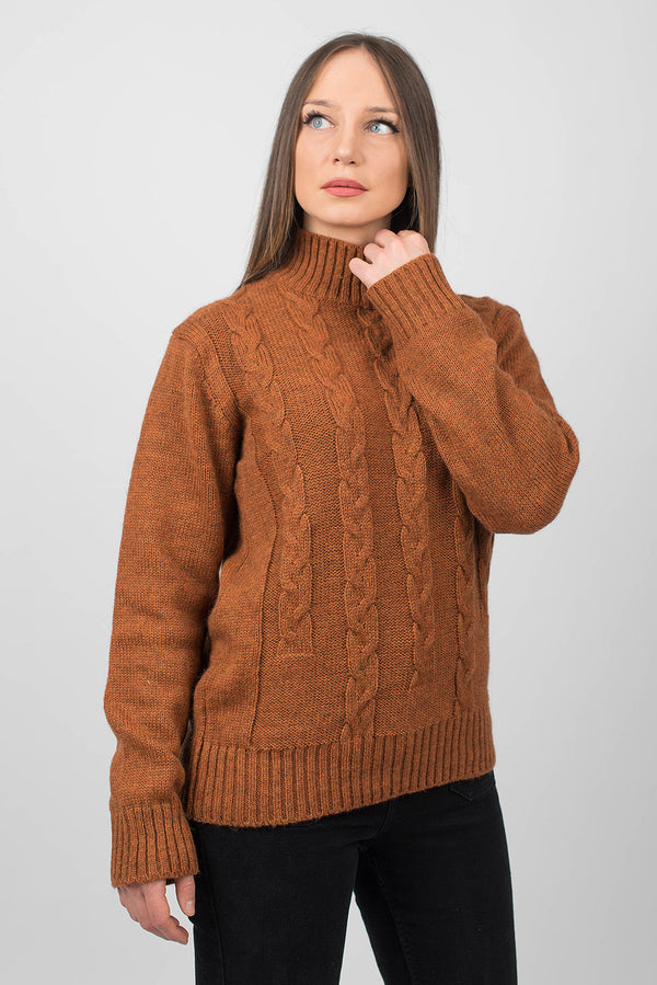 Braided turtleneck | Dalle Piane Cashmere