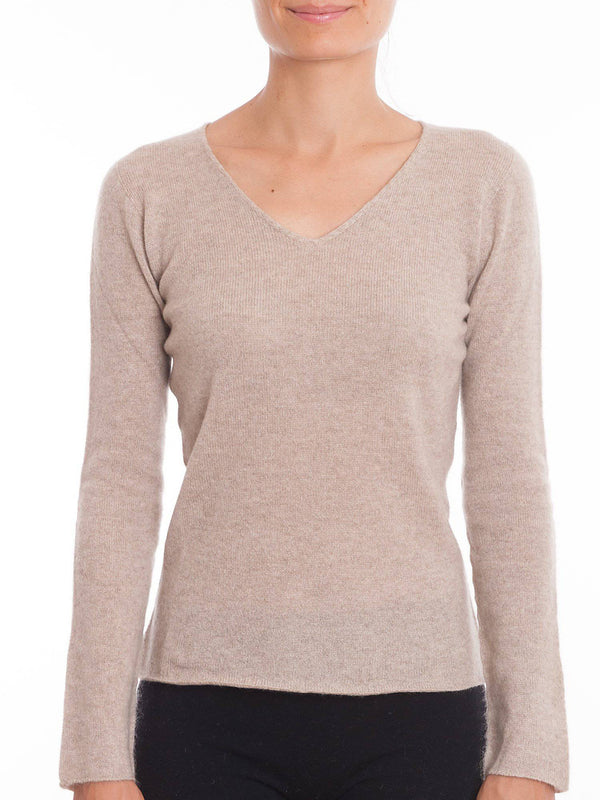 V-neck 100% Cashmere | Dalle Piane Cashmere